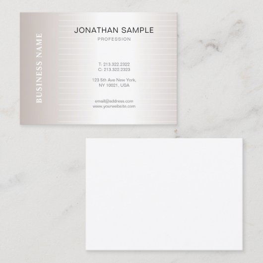 Modernes, Schlichtes Design Visitenkarte (Vorne/Hinten)