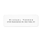 Modernes Schlichtes Elegantes Creative Black & Whi (Vorne)