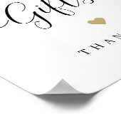 Modernes, schlichtes, elegantes Drehbuchzeichen Poster (Ecke)