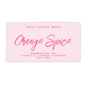 Modernes, schlichtes, elegantes Kosmetiklabel (Vorne)