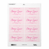 Modernes, schlichtes, elegantes Kosmetiklabel (Vorne)