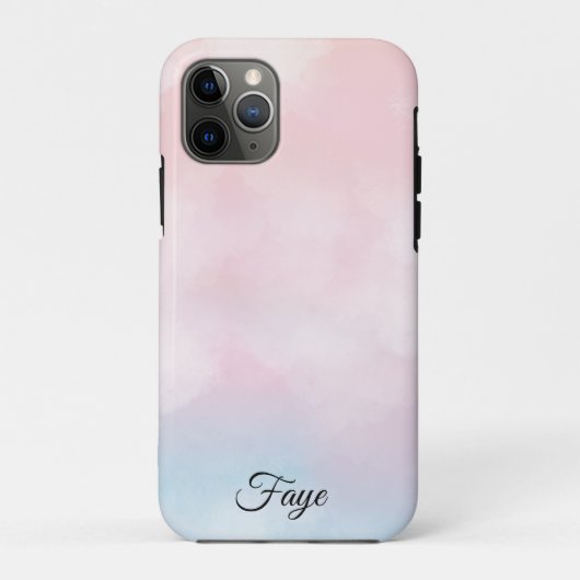 Modernes, schlichtes, farbiges Regenbogengefälle Case-Mate iPhone Hülle (Rückseite)