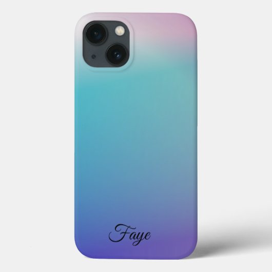 Modernes, schlichtes, farbiges Regenbogengefälle Case-Mate iPhone Hülle (Rückseite)