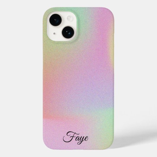 Modernes, schlichtes, farbiges Regenbogengefälle Case-Mate iPhone Hülle (Rückseite)