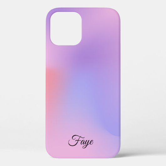 Modernes, schlichtes, farbiges Regenbogengefälle Case-Mate iPhone Hülle (Rückseite)