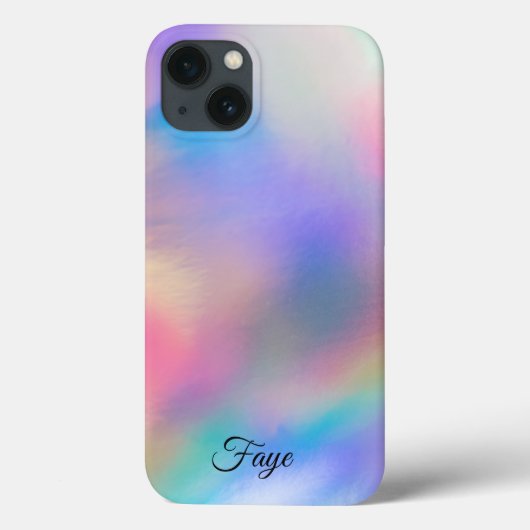 Modernes, schlichtes, farbiges Regenbogengefälle Case-Mate iPhone Hülle (Rückseite)