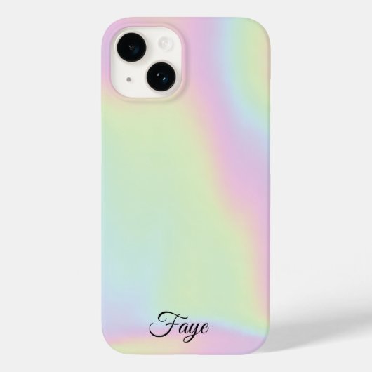 Modernes, schlichtes, farbiges Regenbogengefälle Case-Mate iPhone Hülle (Rückseite)