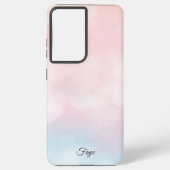 Modernes, schlichtes, farbiges Regenbogengefälle Samsung Galaxy Hülle (Rückseite)