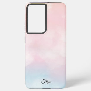 Modernes, schlichtes, farbiges Regenbogengefälle Samsung Galaxy Hülle