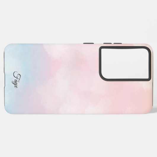 Modernes, schlichtes, farbiges Regenbogengefälle Samsung Galaxy Hülle (Linke Seite)