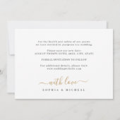 Modernes, schlichtes Foto Save The Date (Rückseite)