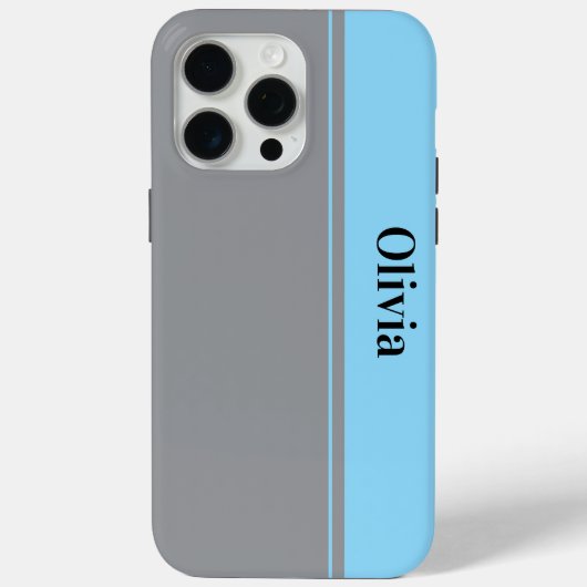 Modernes, schlichtes graues Rosa minimalistisch Case-Mate iPhone Hülle (Rückseite)