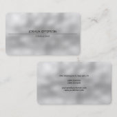 Modernes Schlichtes Gray Attraktiv gerundet zweise Visitenkarte (Vorne/Hinten)