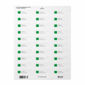 Modernes Schlichtes Grün Minimalistisch Beruflich (Vorne)