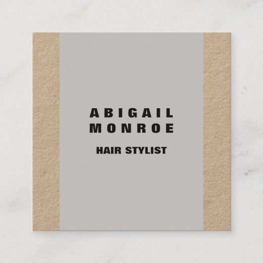 Modernes Schlichtes Minimalistisches Beruflich Gra Quadratische Visitenkarte (Vorderseite)