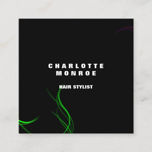 Modernes Schlichtes Minimalistisches Berufliches S Quadratische Visitenkarte (Vorderseite)