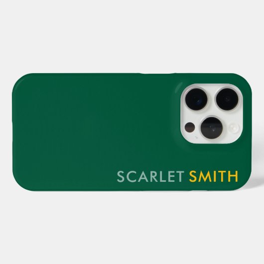 Modernes, schlichtes minimalistisches Design Case-Mate iPhone Hülle (Rückseite (Horizontal))