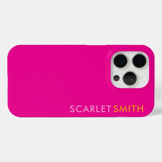 Modernes, schlichtes minimalistisches Design Case-Mate iPhone Hülle (Rückseite (Horizontal))