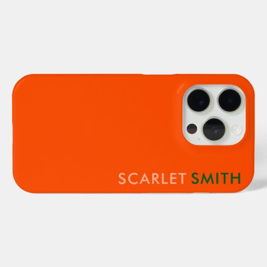 Modernes, schlichtes minimalistisches Design Case-Mate iPhone Hülle (Rückseite (Horizontal))