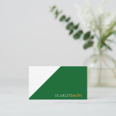 Modernes, schlichtes minimalistisches Design Visitenkarte (Stehend Vorderseite)