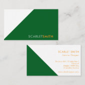 Modernes, schlichtes minimalistisches Design Visitenkarte (Vorne/Hinten)