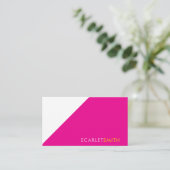 Modernes, schlichtes minimalistisches Design Visitenkarte (Stehend Vorderseite)