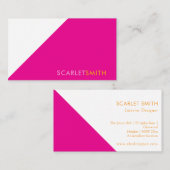 Modernes, schlichtes minimalistisches Design Visitenkarte (Vorne/Hinten)