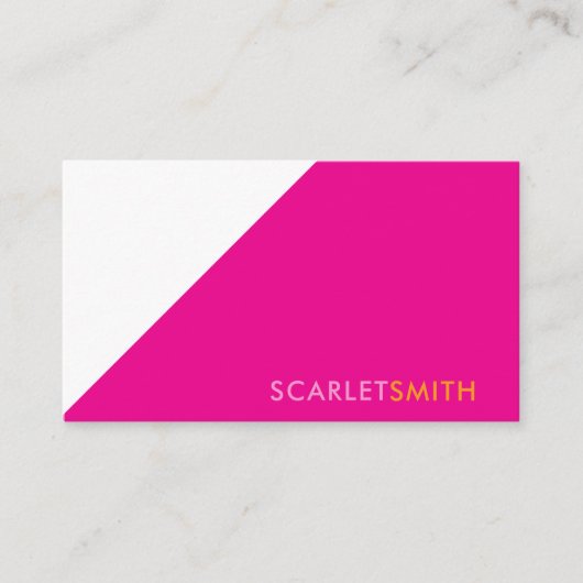 Modernes, schlichtes minimalistisches Design Visitenkarte (Vorderseite)