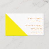 Modernes, schlichtes minimalistisches Design Visitenkarte (Rückseite)