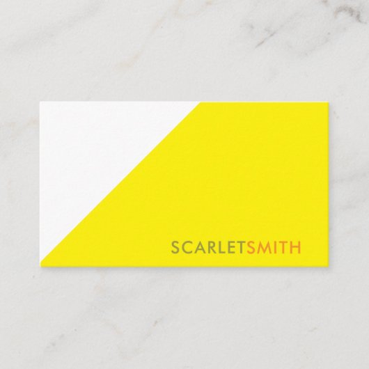 Modernes, schlichtes minimalistisches Design Visitenkarte (Vorderseite)