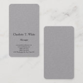 Modernes, schlichtes, minimalistisches Design Visitenkarte (Vorne/Hinten)