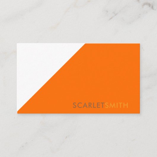 Modernes, schlichtes minimalistisches Design Visitenkarte (Vorderseite)