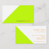 Modernes, schlichtes minimalistisches Design Visitenkarte (Vorne/Hinten)