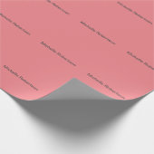 Modernes Schlichtes Minimalistisches Hinzufügen ei Geschenkpapier (Ecke)