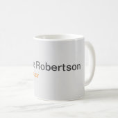 Modernes Schlichtes Minimalistisches Hinzufügen ei Kaffeetasse (VorderseiteRechts)