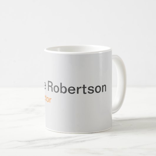Modernes Schlichtes Minimalistisches Hinzufügen ei Kaffeetasse (VorderseiteRechts)