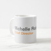 Modernes Schlichtes Minimalistisches Hinzufügen ei Kaffeetasse (Vorderseite Links)