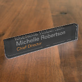 Modernes Schlichtes Minimalistisches Hinzufügen ei Namensplakette (Seite)