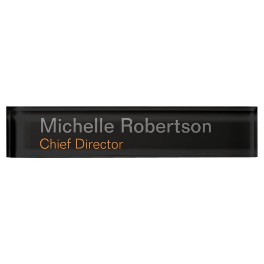 Modernes Schlichtes Minimalistisches Hinzufügen ei Namensplakette (Vorderseite)