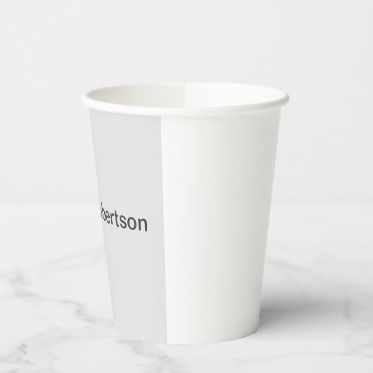 Modernes Schlichtes Minimalistisches Hinzufügen ei Pappbecher (Links)