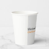 Modernes Schlichtes Minimalistisches Hinzufügen ei Pappbecher (Rechts)