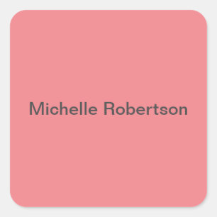 Modernes Schlichtes Minimalistisches Hinzufügen ei Quadratischer Aufkleber