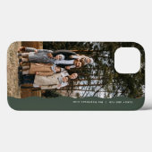 Modernes, schlichtes, modernes und trendiges Grün  Case-Mate iPhone Hülle (Rückseite (Horizontal))