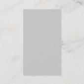 Modernes, schlichtes Monogramm mit einfacher Hands Visitenkarte (Rückseite)