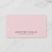 Modernes Schlichtes Premium Perl Finish Luxus Glam Visitenkarte (Vorderseite)