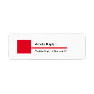 Modernes Schlichtes Rotes Weiß Minimalistisch Beru