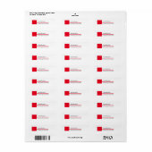 Modernes Schlichtes Rotes Weiß Minimalistisch Beru (Vorne)