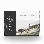 modernes, schlichtes, schwarzes Foto (Vorderseite)