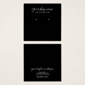 Modernes, schlichtes schwarzes Ohrring-Display (Vorne & Hinten)