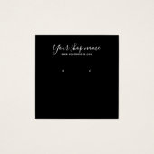 Modernes, schlichtes schwarzes Ohrring-Display (Vorderseite)